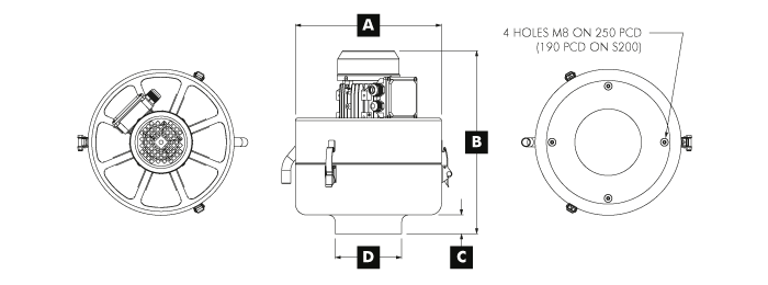 S Series Oil Mist Collector GA Drawing
